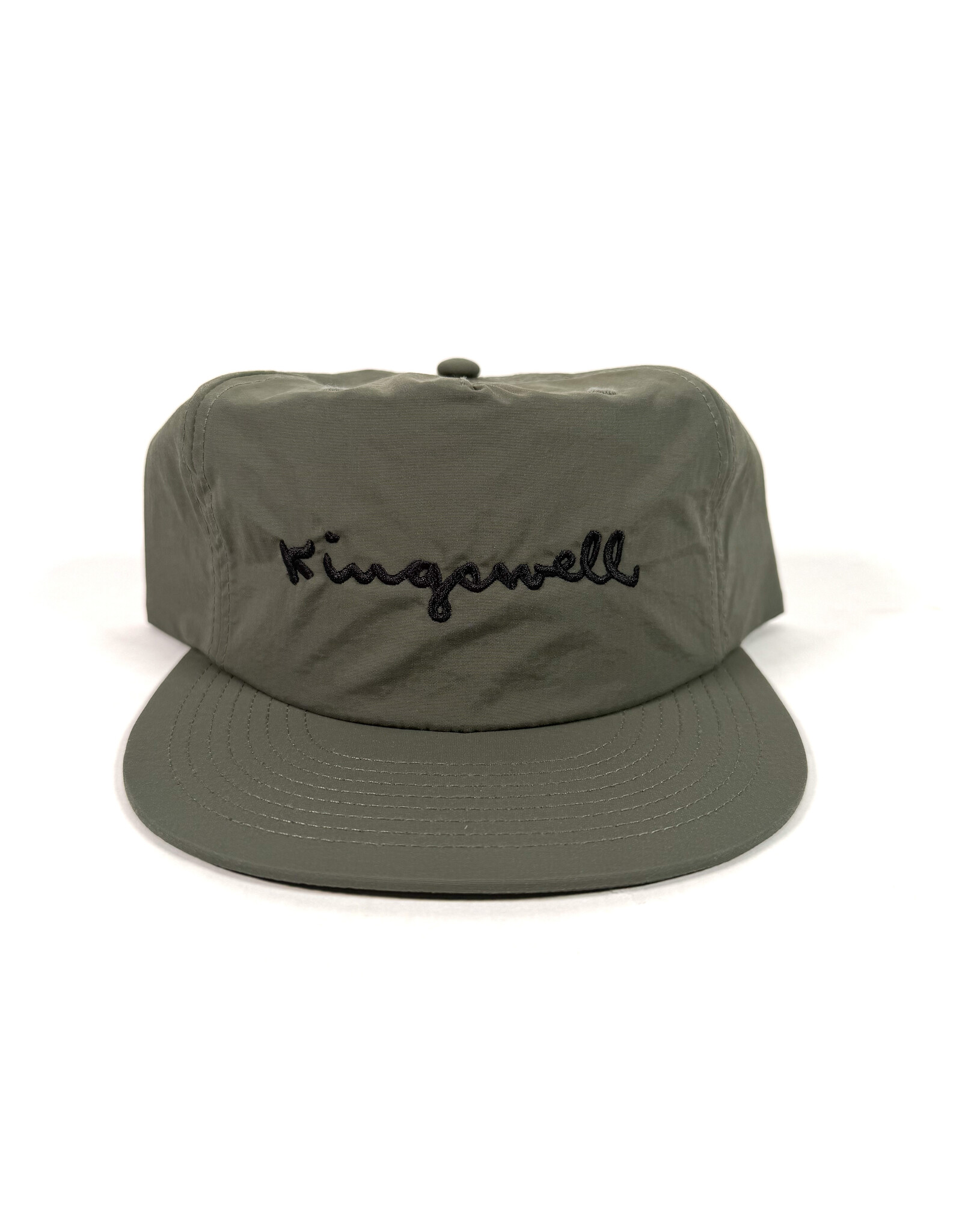 KINGSWELL Walt Script Nylon Surf Hat - Army Green / Black