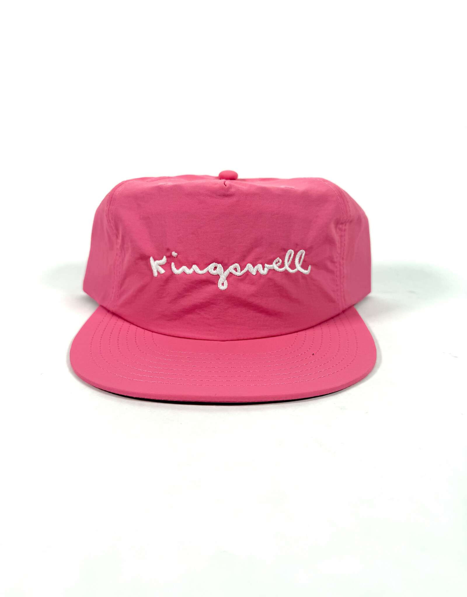 KINGSWELL Walt Script Nylon Surf Hat - Bubblegum / White