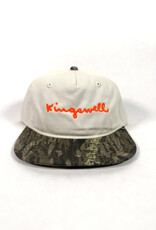 KINGSWELL Walt Script 2 Tone Strap Back Hat - White / Camo