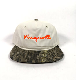 KINGSWELL Walt Script 2 Tone Strap Back Hat - White / Camo
