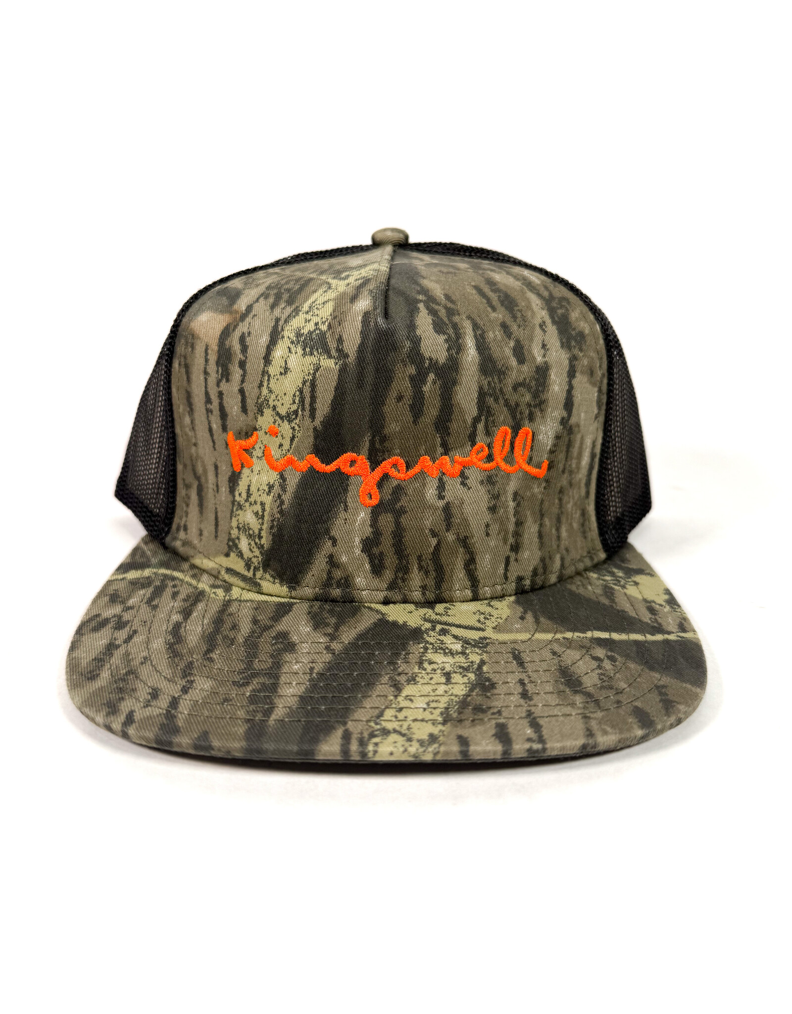 KINGSWELL Walt Script 2 Tone Trucker Hat - Camo / Black