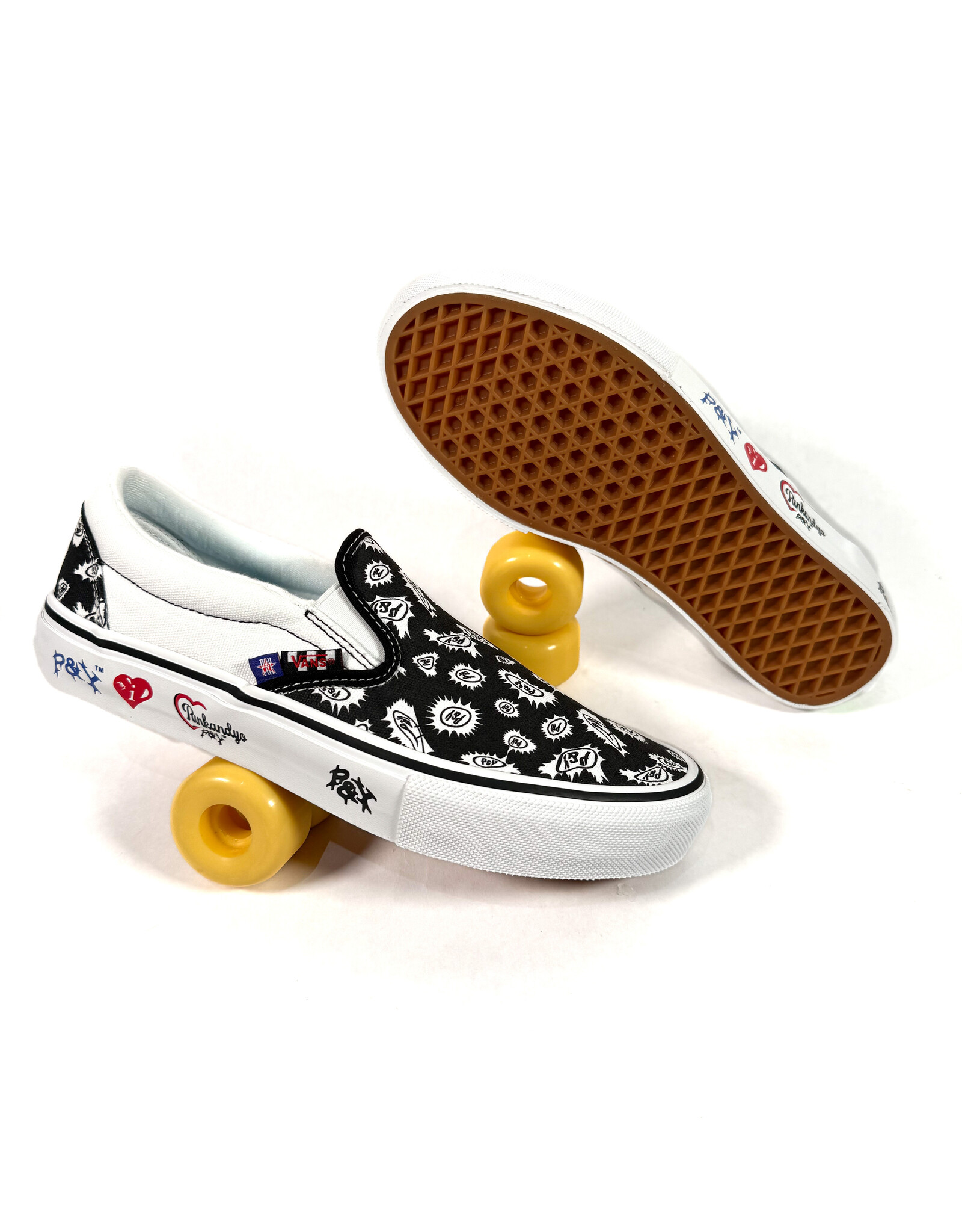VANS Skate Slip On PUNKANDYO - Black / White