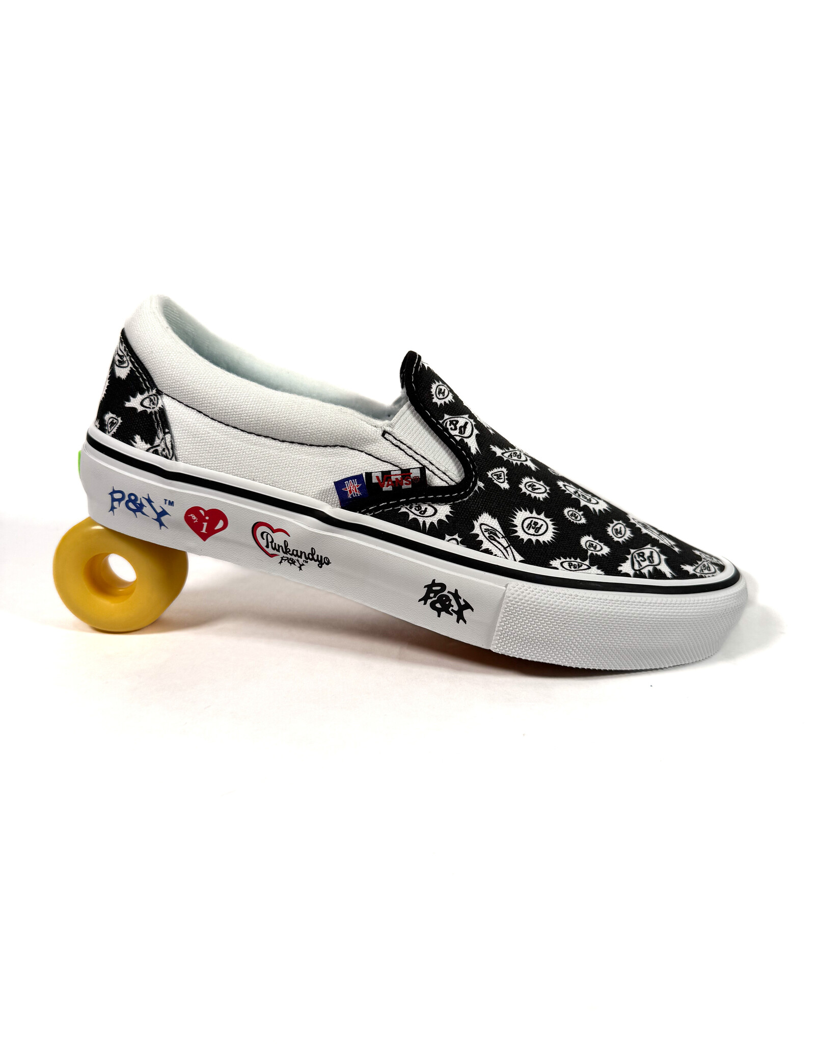 VANS Skate Slip On PUNKANDYO - Black / White