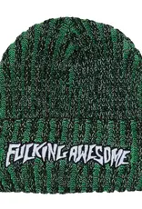 FUCKING AWESOME Reflective Stripe Beanie - Black
