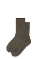 No Complies Forever Business Socks - Army Green / Brown