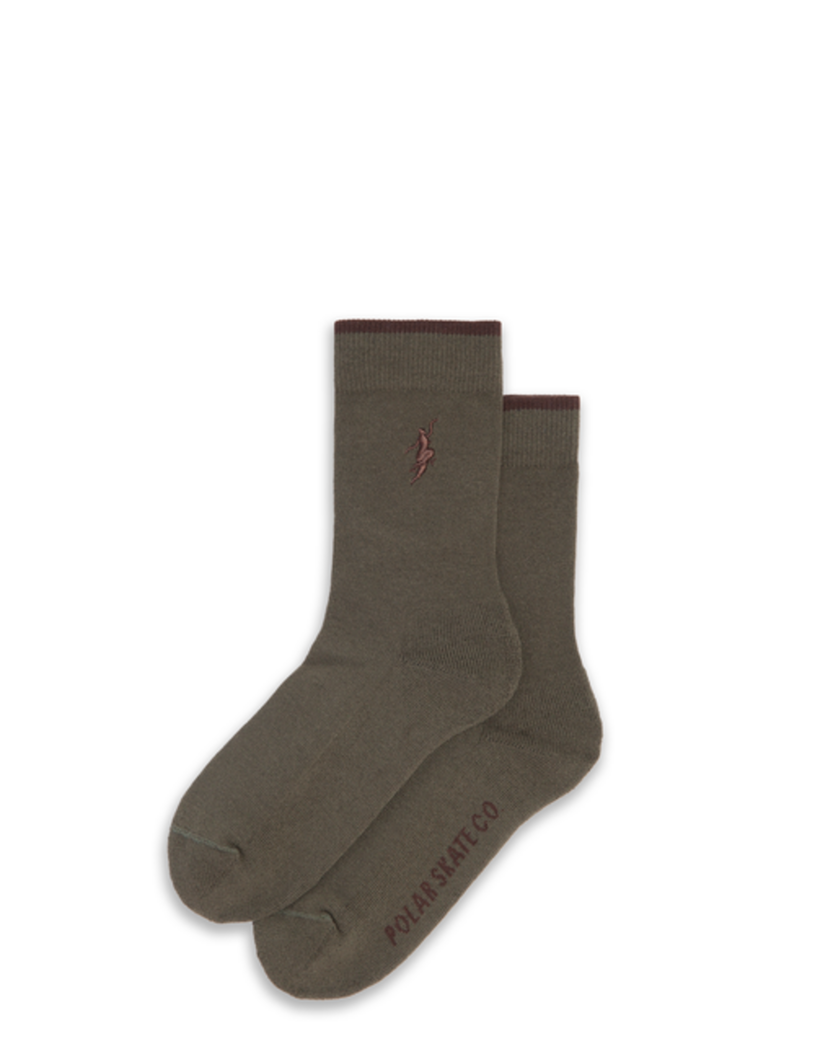 No Complies Forever Business Socks - Army Green / Brown