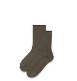 No Complies Forever Business Socks - Army Green / Brown