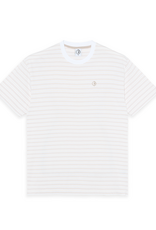 Stripe Tee - White / Taupe