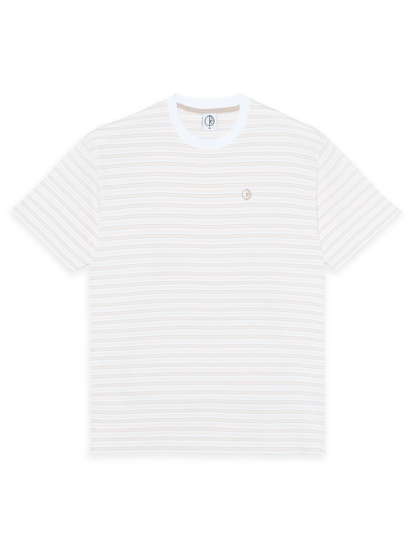 Stripe Tee - White / Taupe