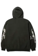HUF Facehugger FZ Washed Hoodie - Vintage Black