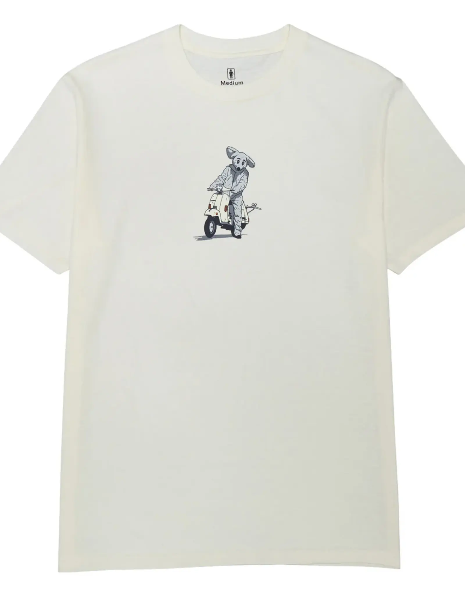 GIRL Mouse Scooter Tee - White