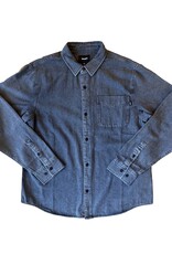 HUF Carson Overdyed Denim L/S Shirt - Black