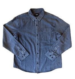 HUF Carson Overdyed Denim L/S Shirt - Black