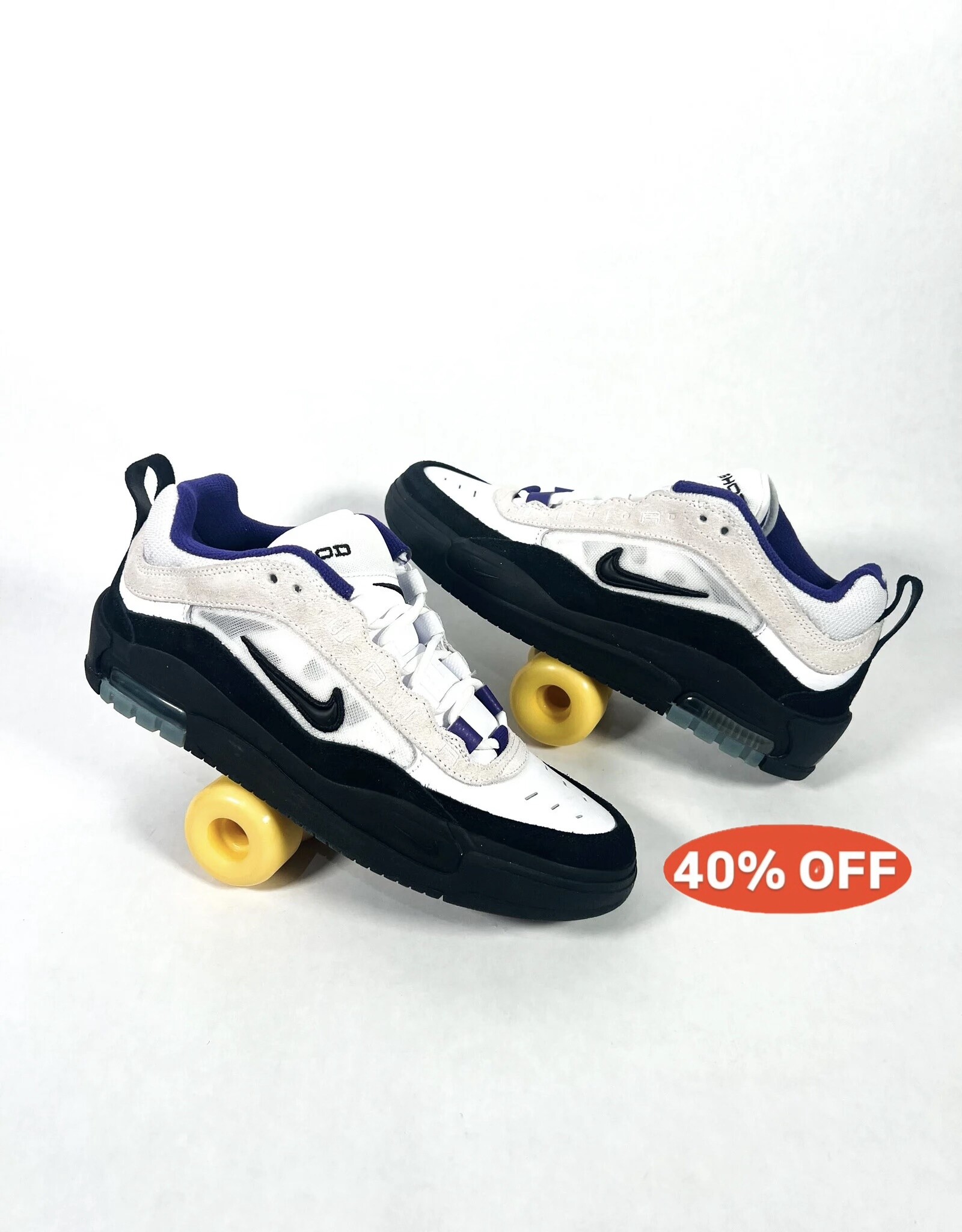NIKE Air Max Ishod - White / Black / Court Purple