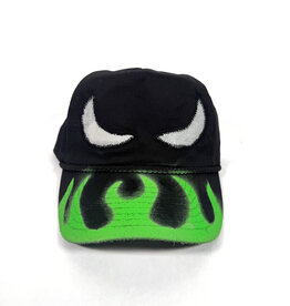 LAUDI LIVES Beast Distressed Hand Painted Snapback Hat - Black / Green