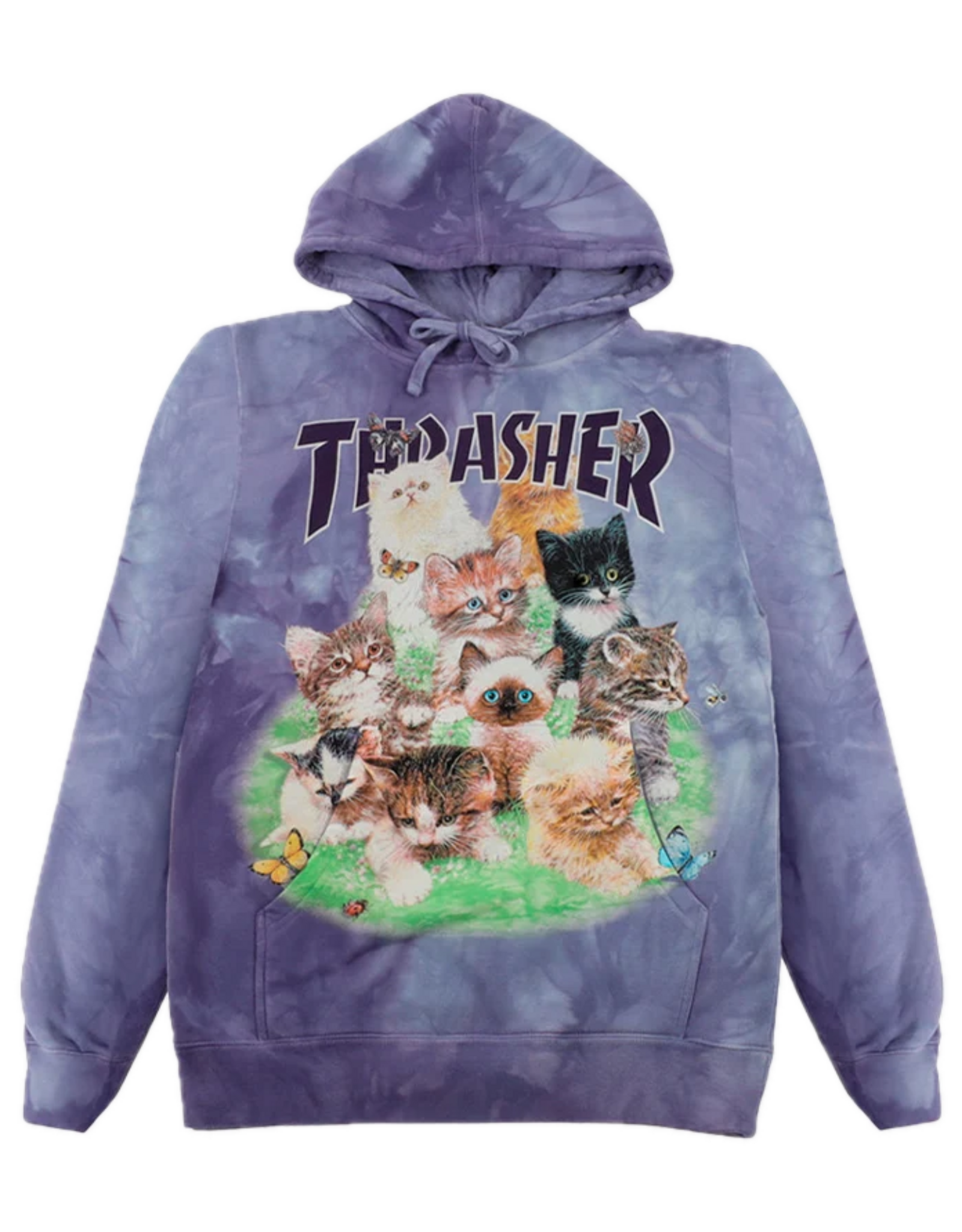 THRASHER The Mountain Kittens Hoodie - Purple