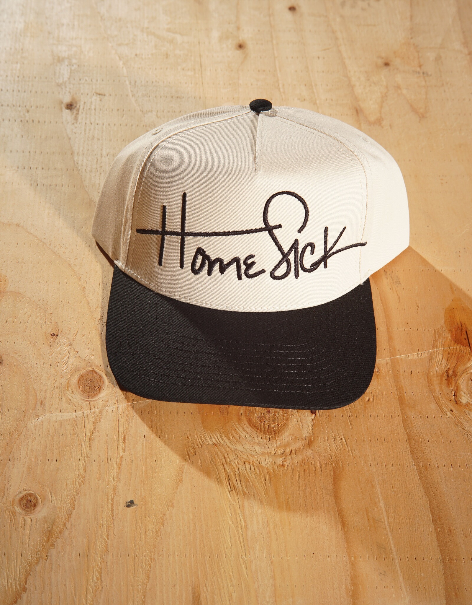 Home Sick Script Hat - Black/White