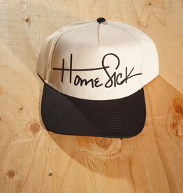 Home Sick Script Hat - Black/White