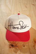 Home Sick Script Hat Black/Red