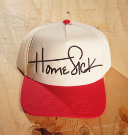 Home Sick Script Hat Black/Red