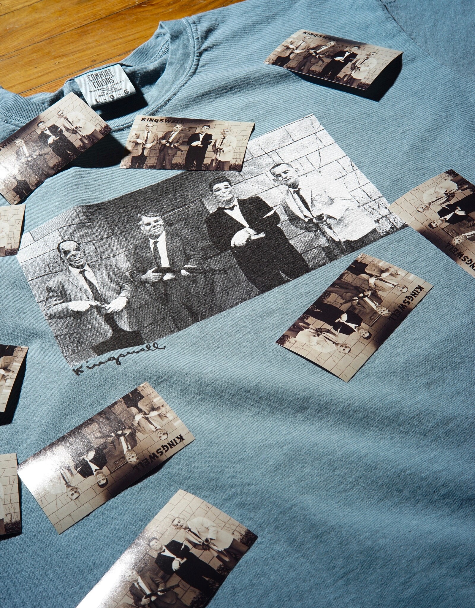 KINGSWELL Point Break Tee - Ice Blue