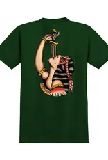 REAL SKATEBOARDS Swordswallower T-Shirt - Forest Green