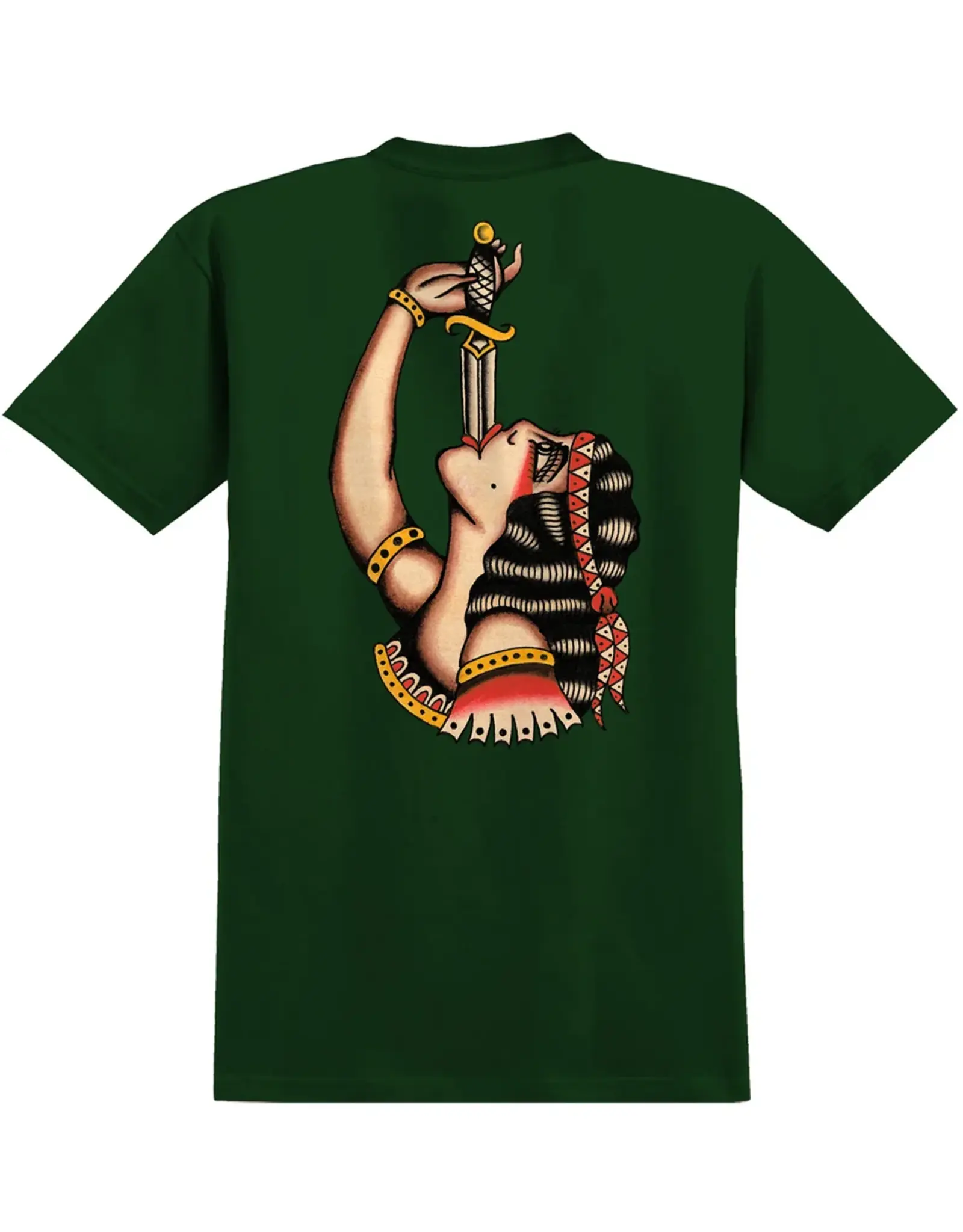 REAL SKATEBOARDS Swordswallower T-Shirt - Forest Green
