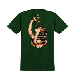 REAL SKATEBOARDS Swordswallower T-Shirt - Forest Green
