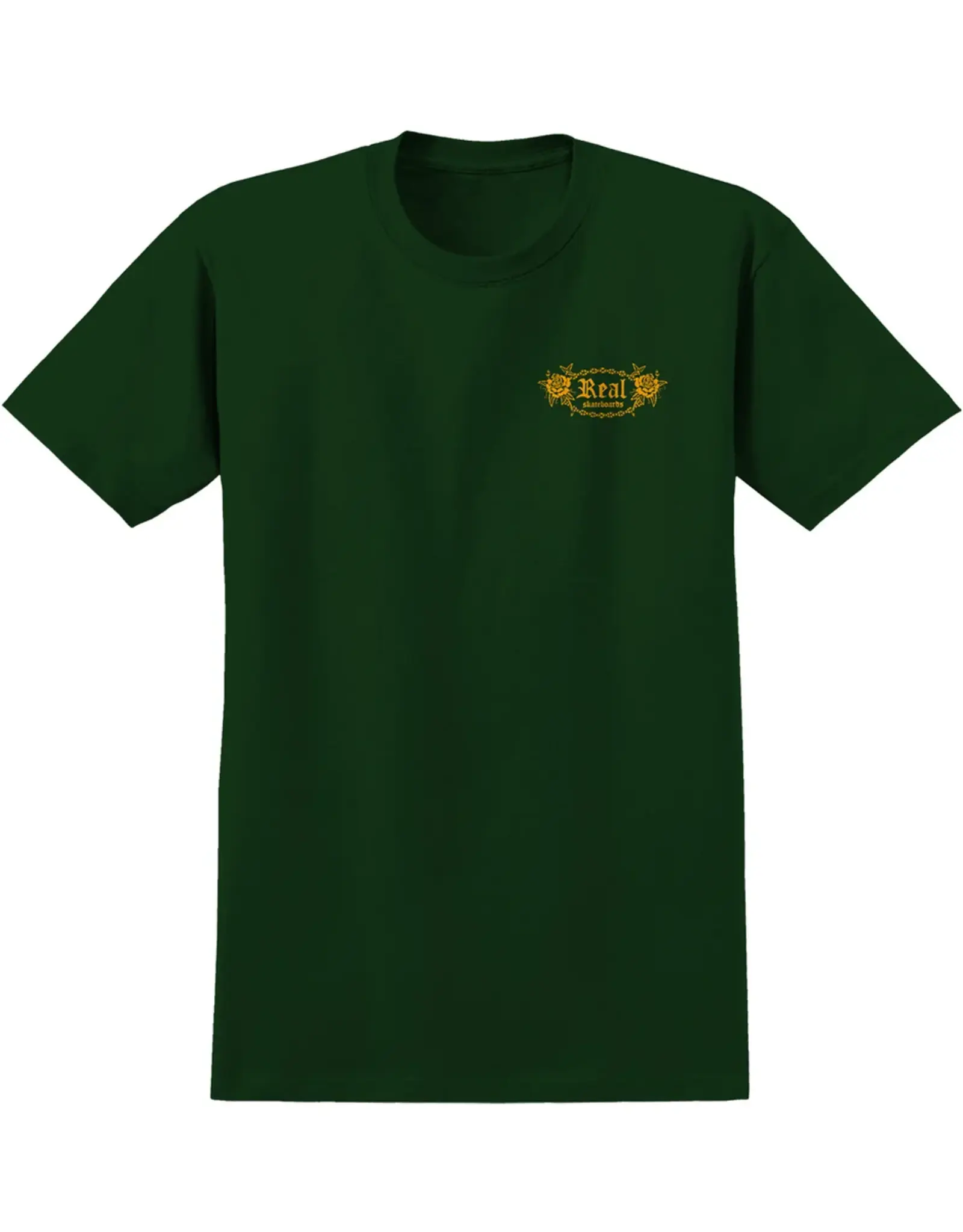 REAL SKATEBOARDS Swordswallower T-Shirt - Forest Green
