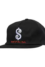 KROOKED Root Snapback Hat - Black