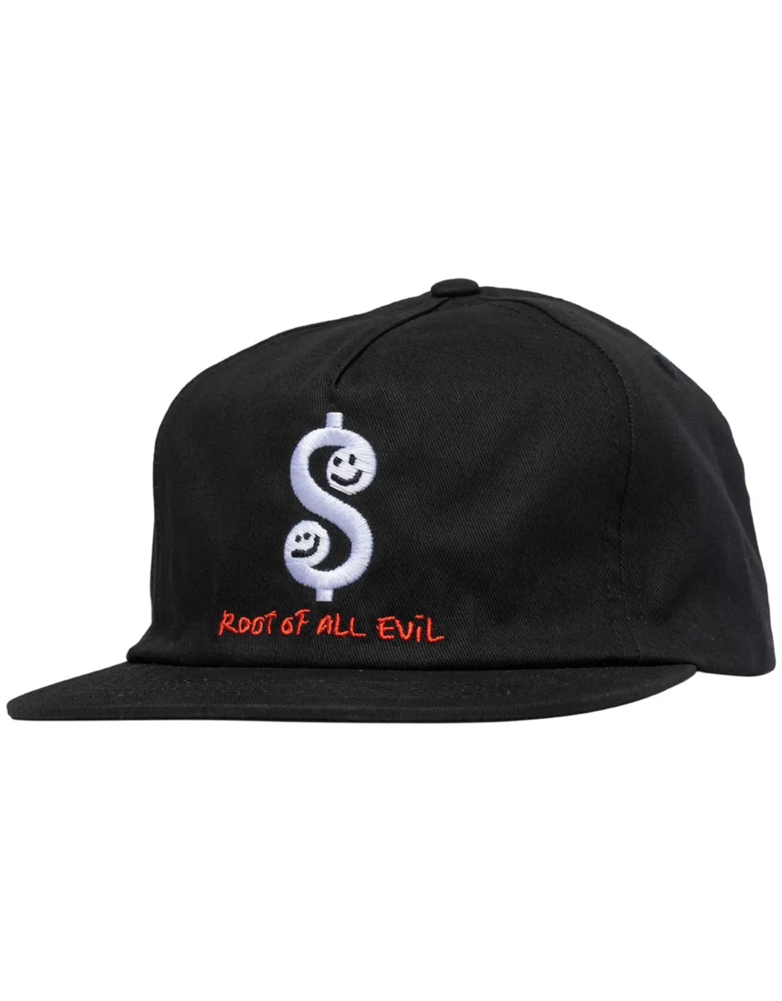 KROOKED Root Snapback Hat - Black