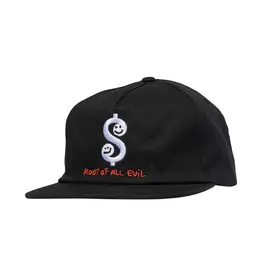 KROOKED Root Snapback Hat - Black