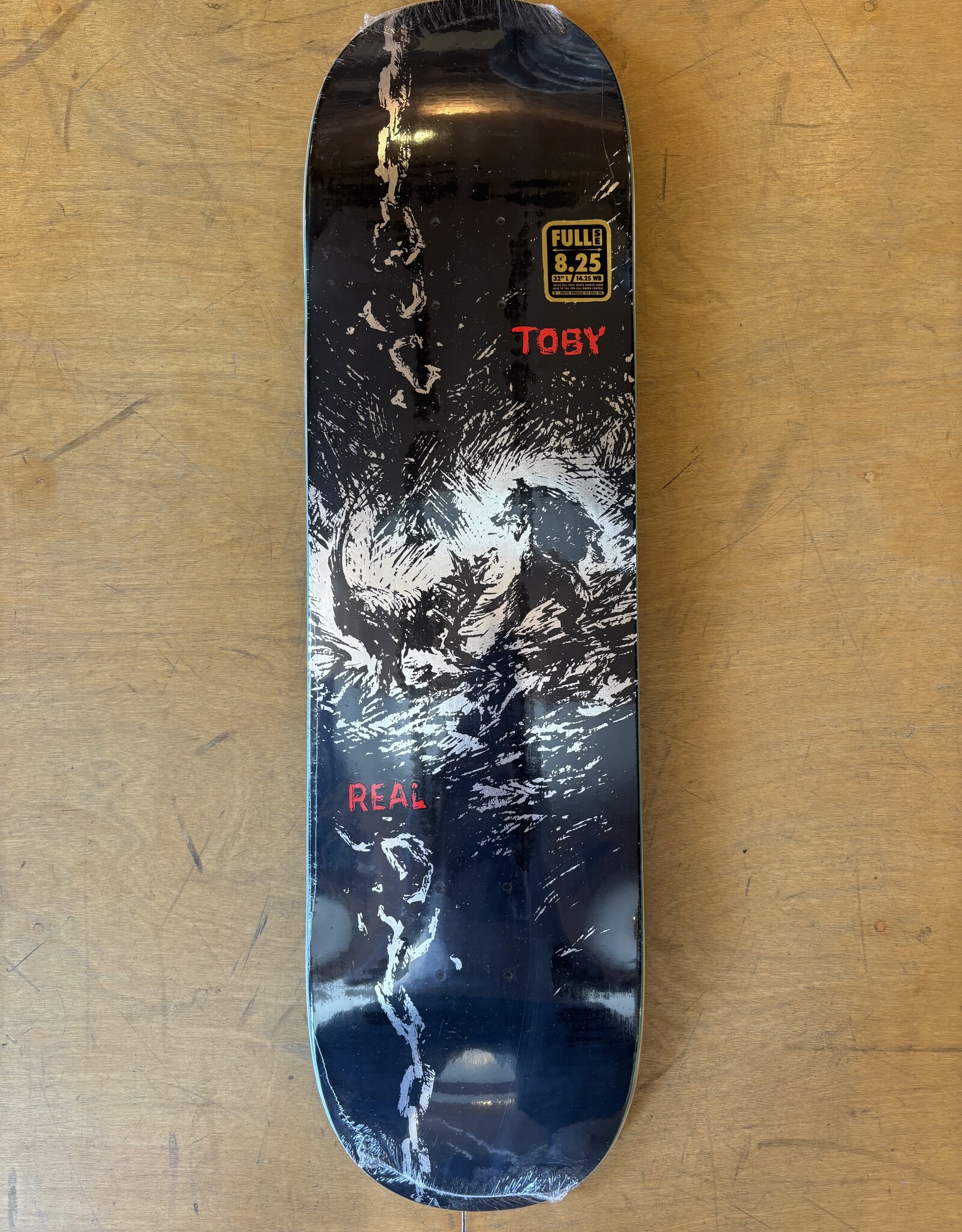 REAL SKATEBOARDS Toby Ryan Dog Bite Pro Deck - 8.25