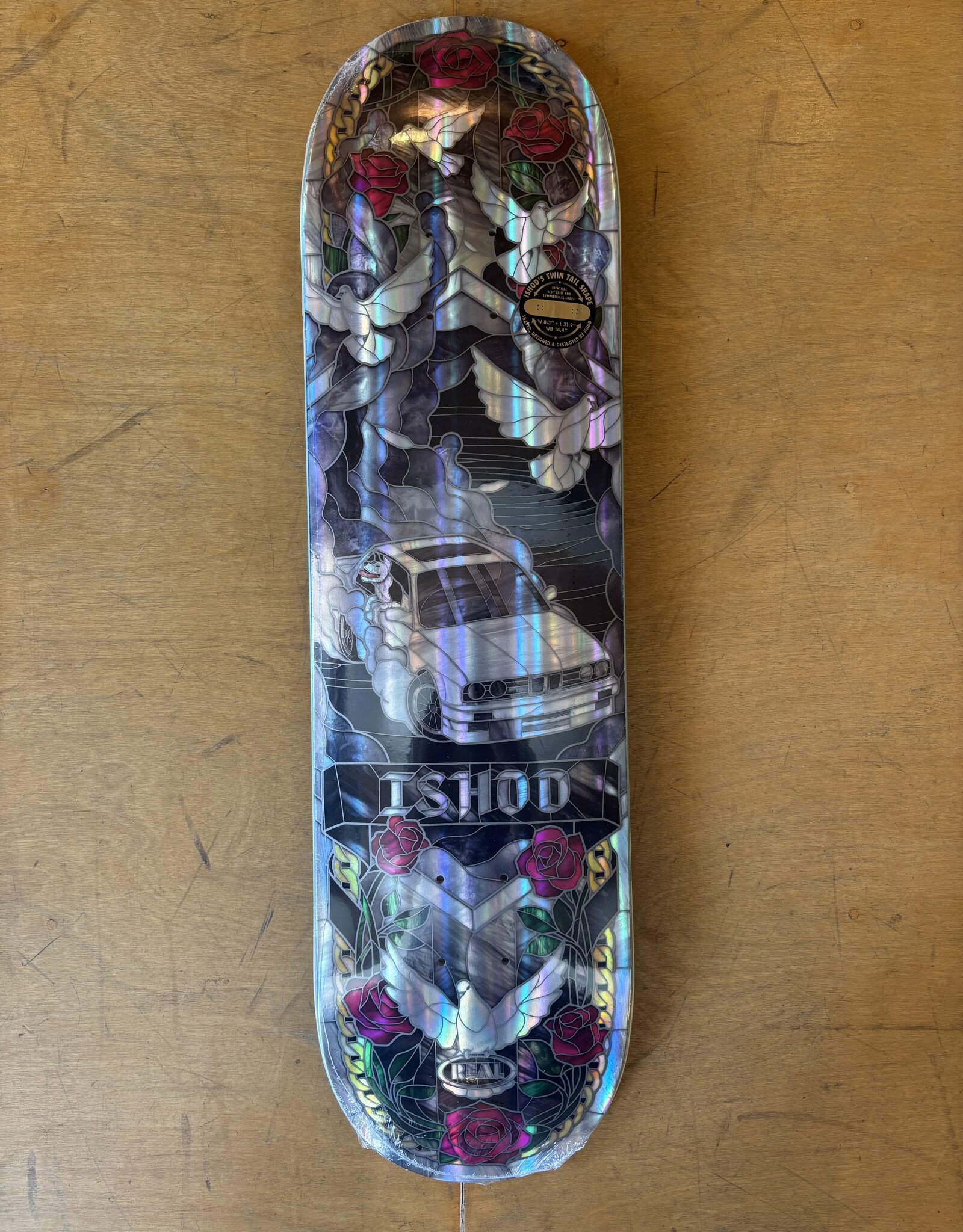 REAL SKATEBOARDS Ishod Wair Holo Cathedral II Pro Deck - 8.3