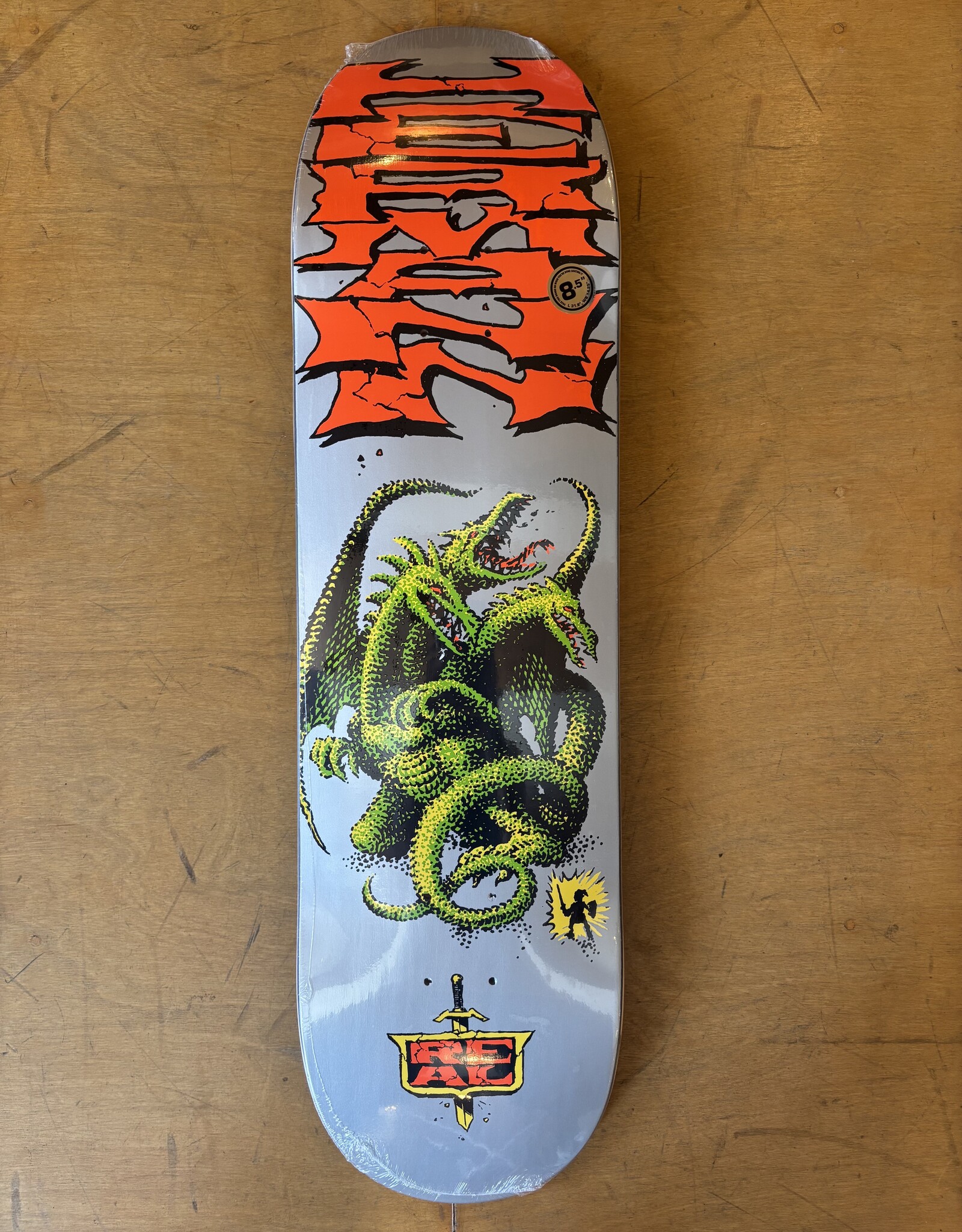 REAL SKATEBOARDS Hermann Stene Dragon Slayer Pro Deck - 8.5