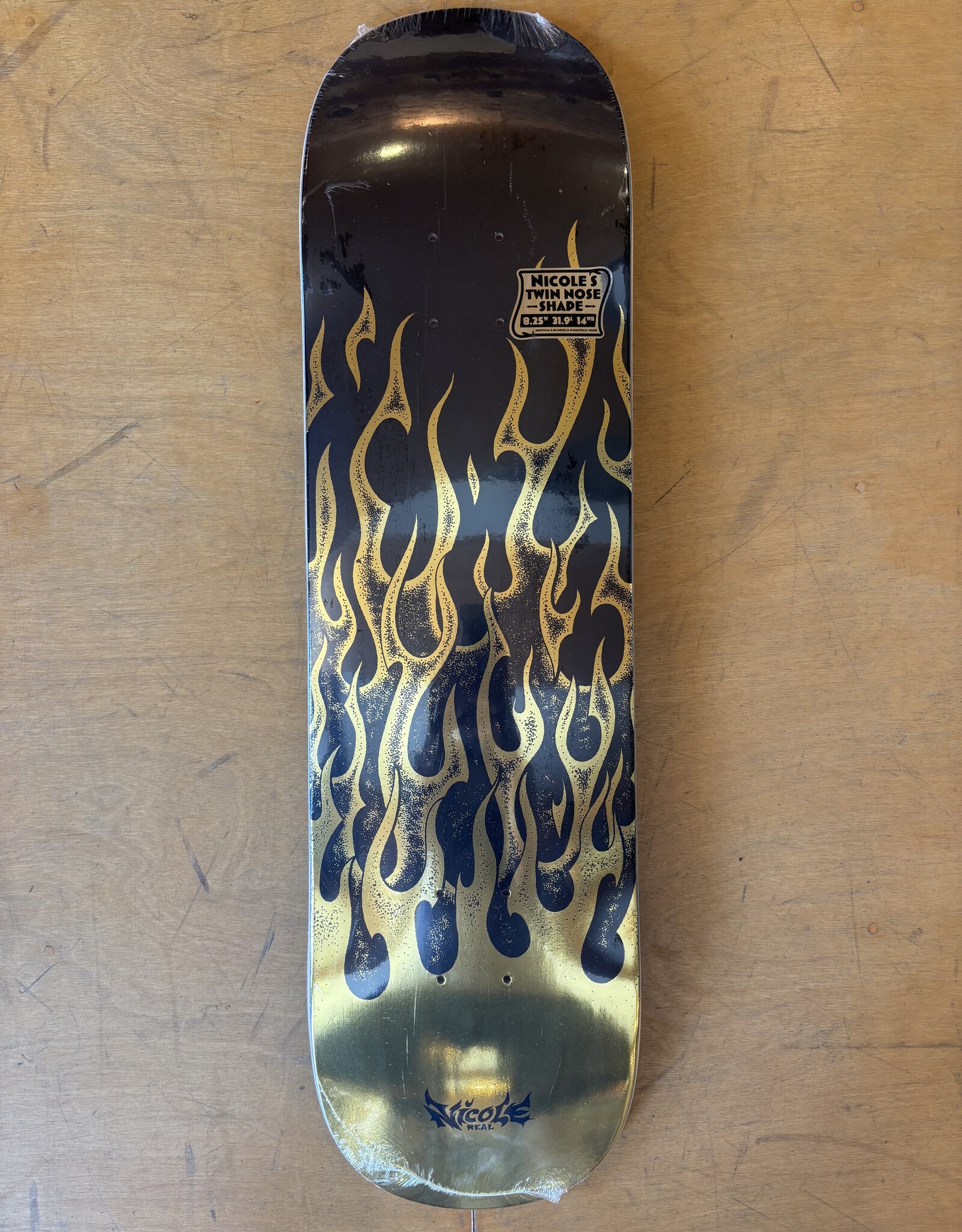 REAL SKATEBOARDS Nicole Hause Flames Redux - 8.25