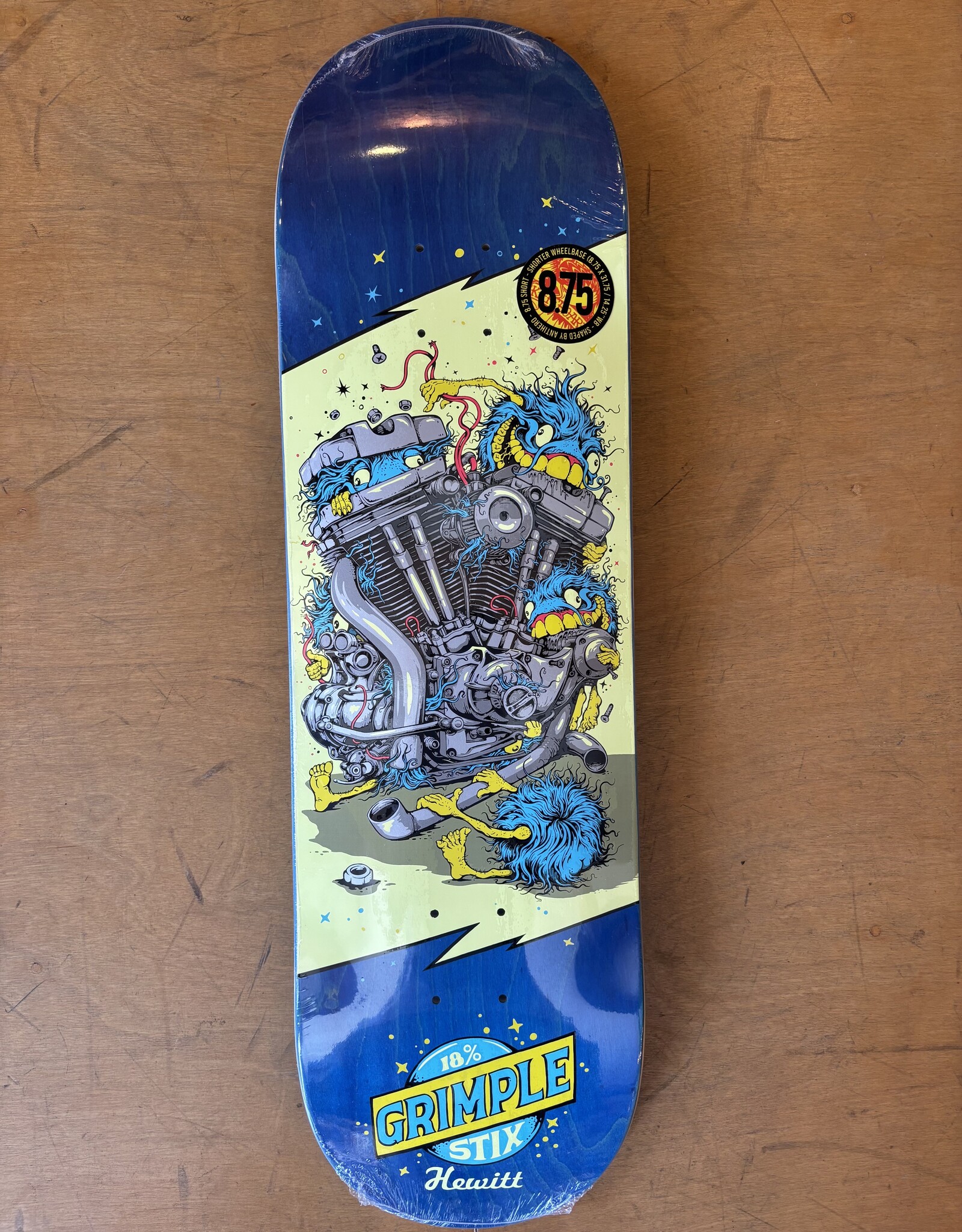 ANTI HERO Peter Hewitt Grimple Revs Pro Deck - 8.75