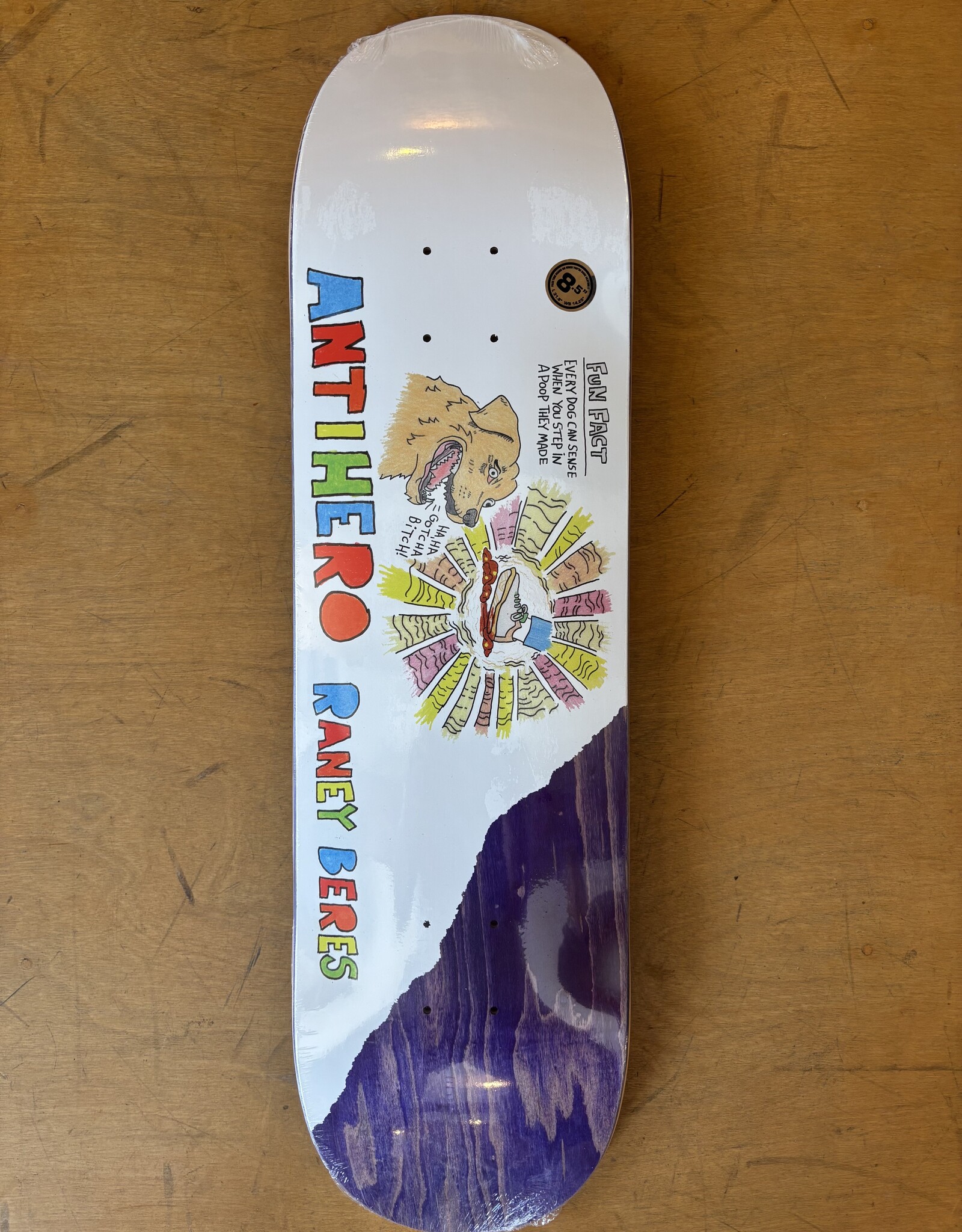 ANTI HERO Raney Beres Porous Walker Round 3 Pro Deck - 8.5