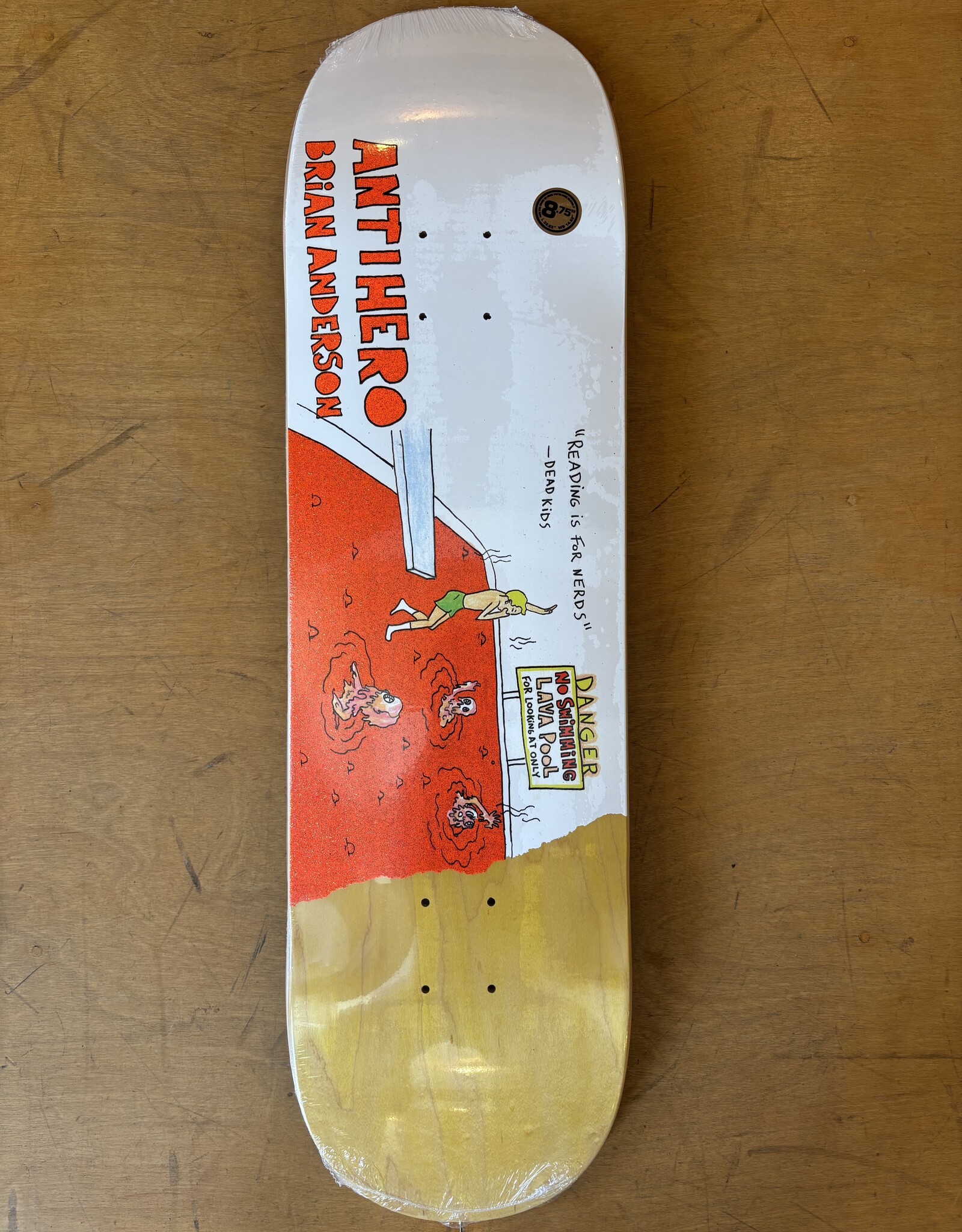 ANTI HERO Brian Anderson Porous Walker Round 3 Pro Deck - 8.75