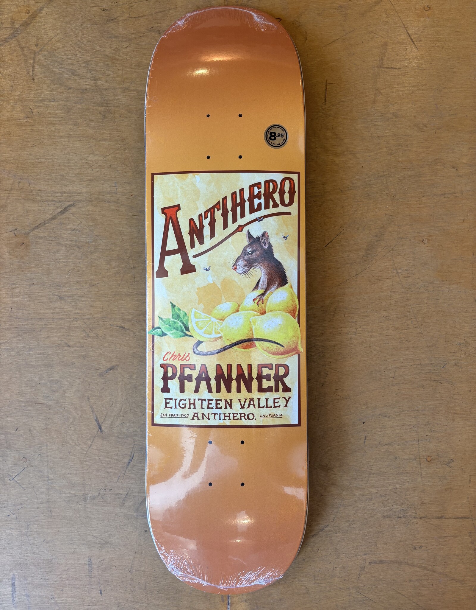 ANTI HERO Chris Pfanner Homers 2 Pro Deck - 8.25