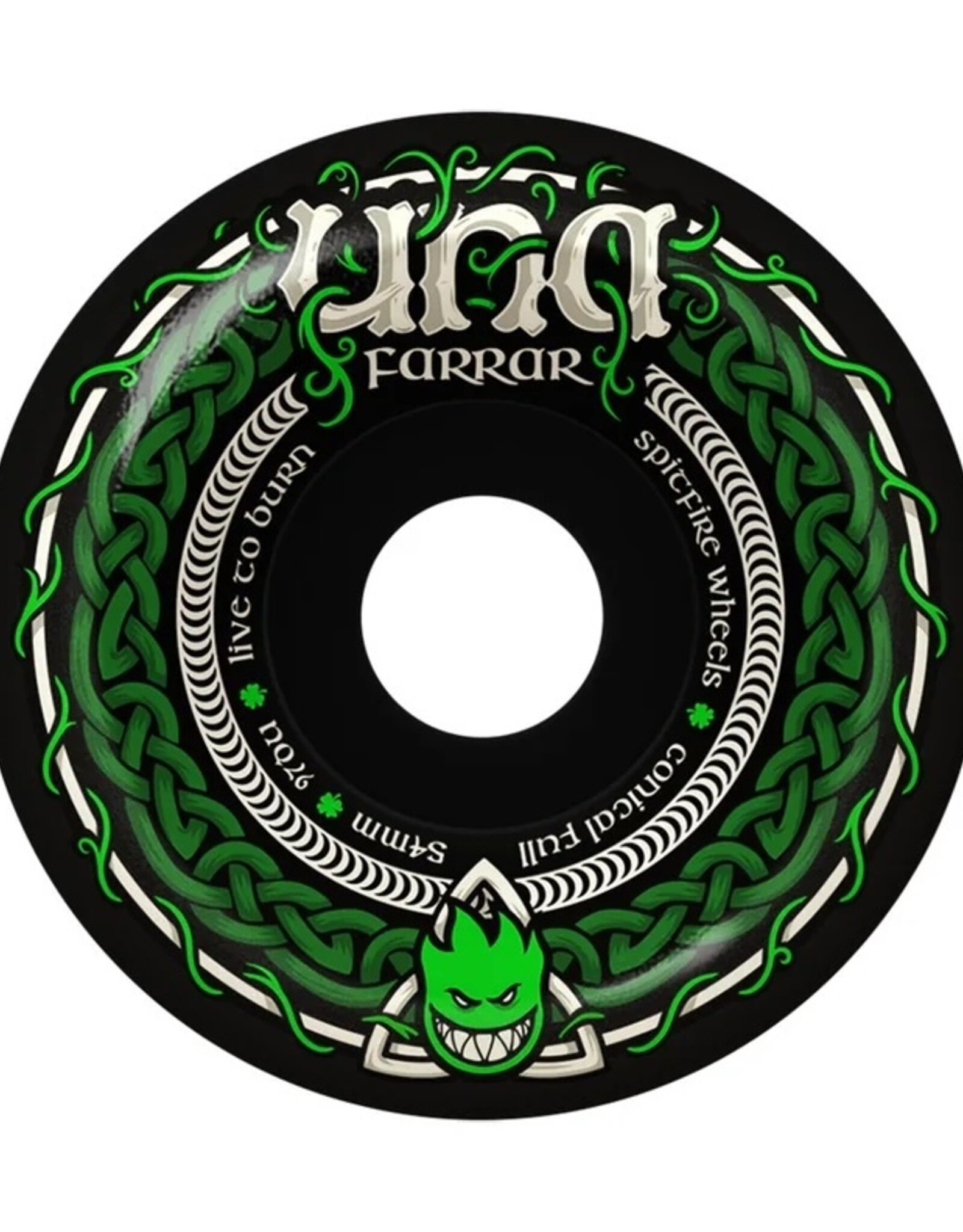 SPITFIRE F4 97 Una Trinity Conical Full Wheel Black - 54mm