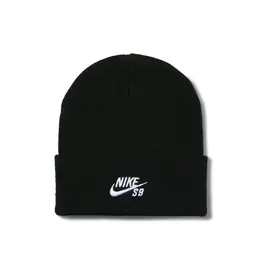 NIKE SB Peak Skate Beanie - Black / White