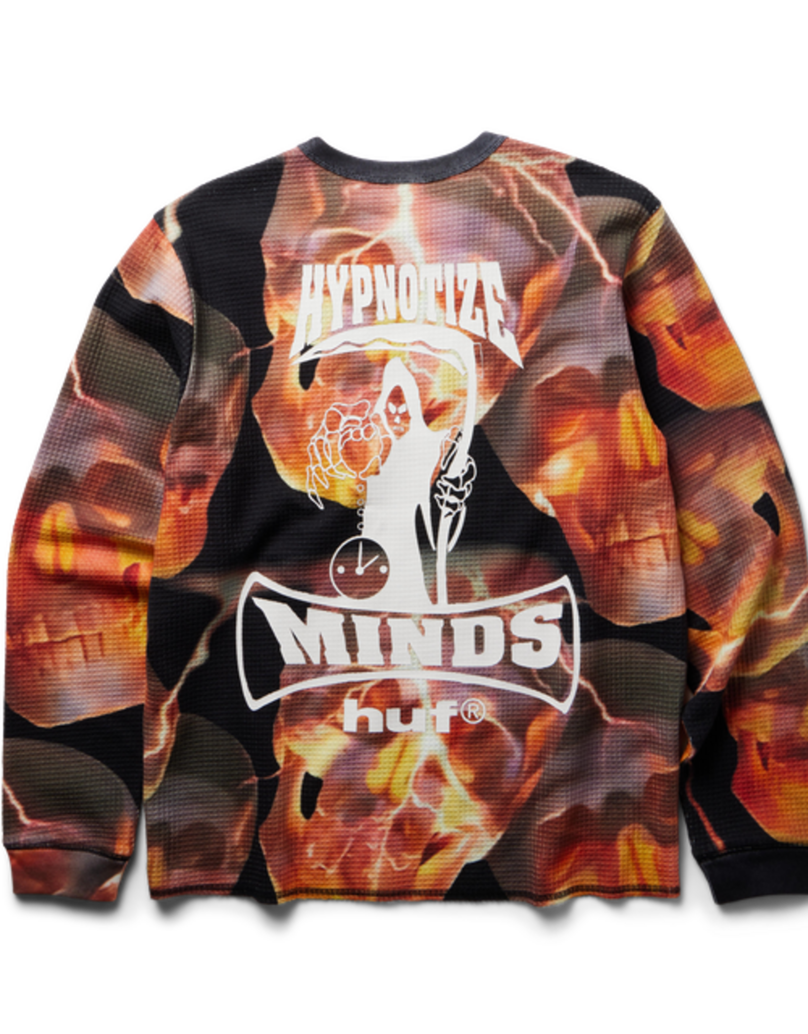 HUF x Three 6 Mafia Torched L/S Thermal - Multi