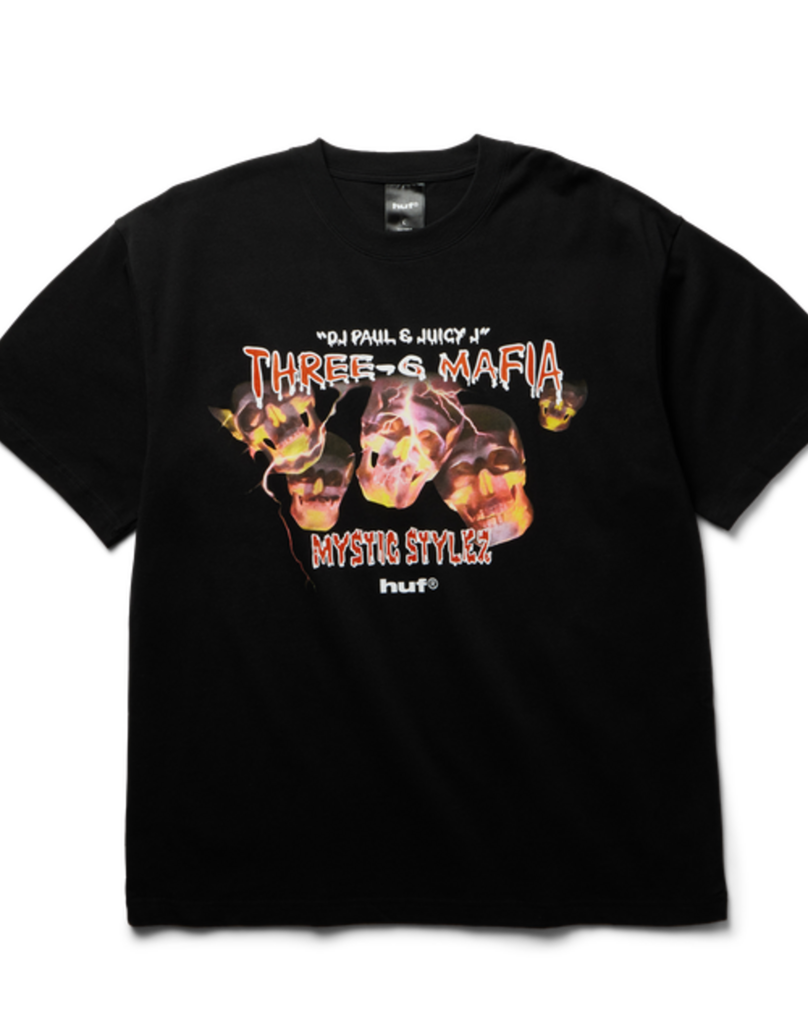 HUF x Three 6 Mafia Mystic Styles Tee - Black