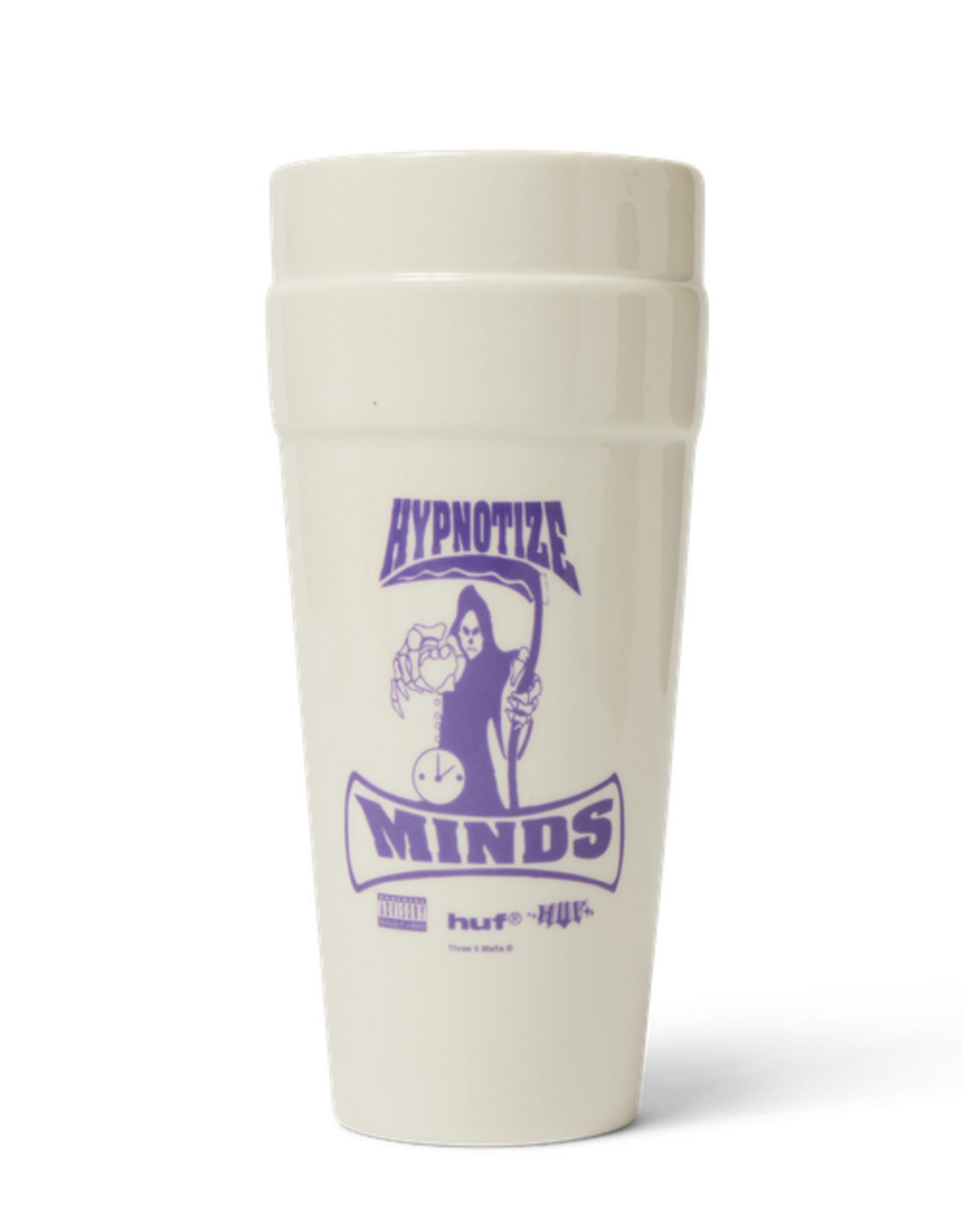 HUF x Three 6 Mafia Ceramic Double Cup - White
