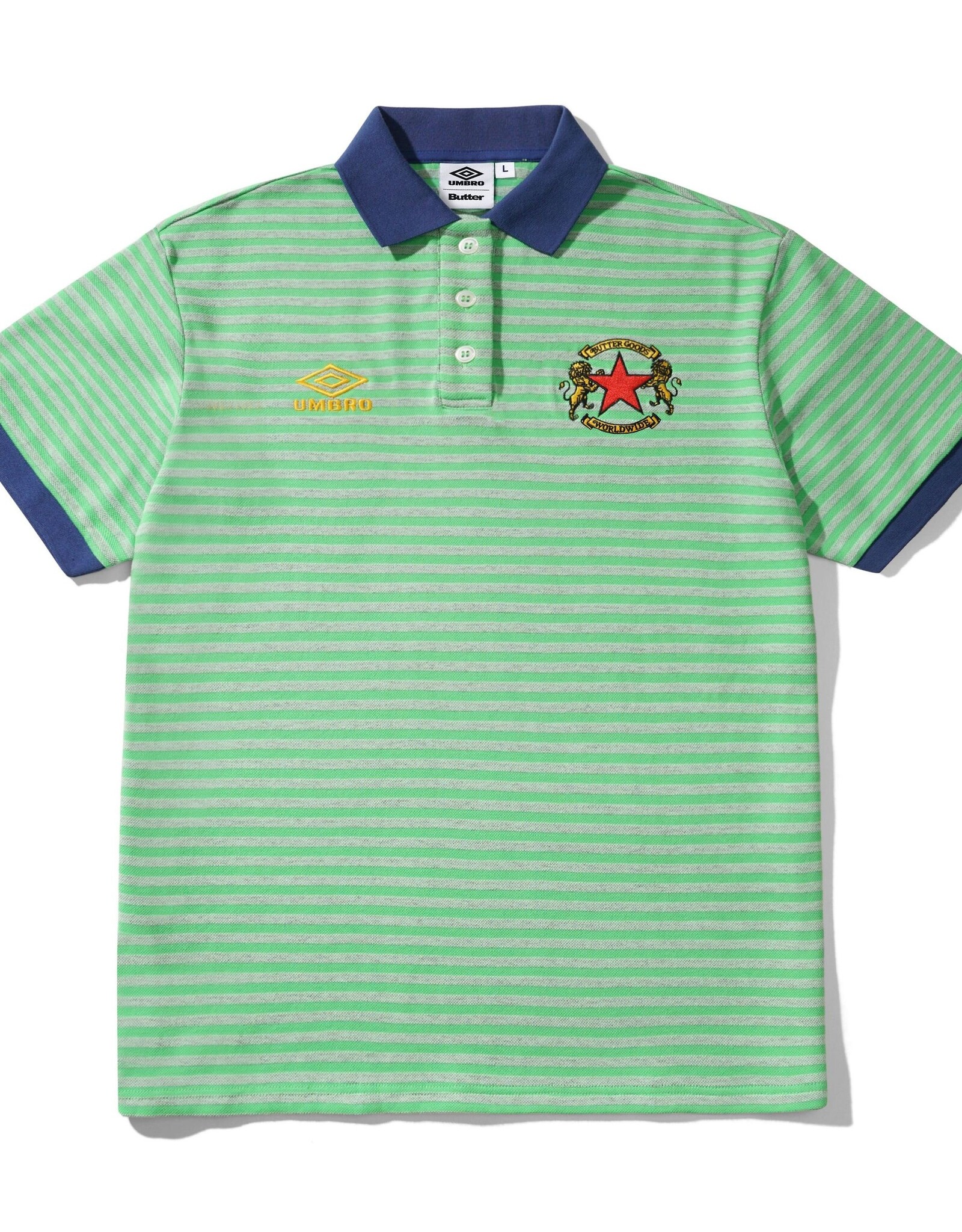 BUTTER GOODS x Umbro Crest Polo - Grass