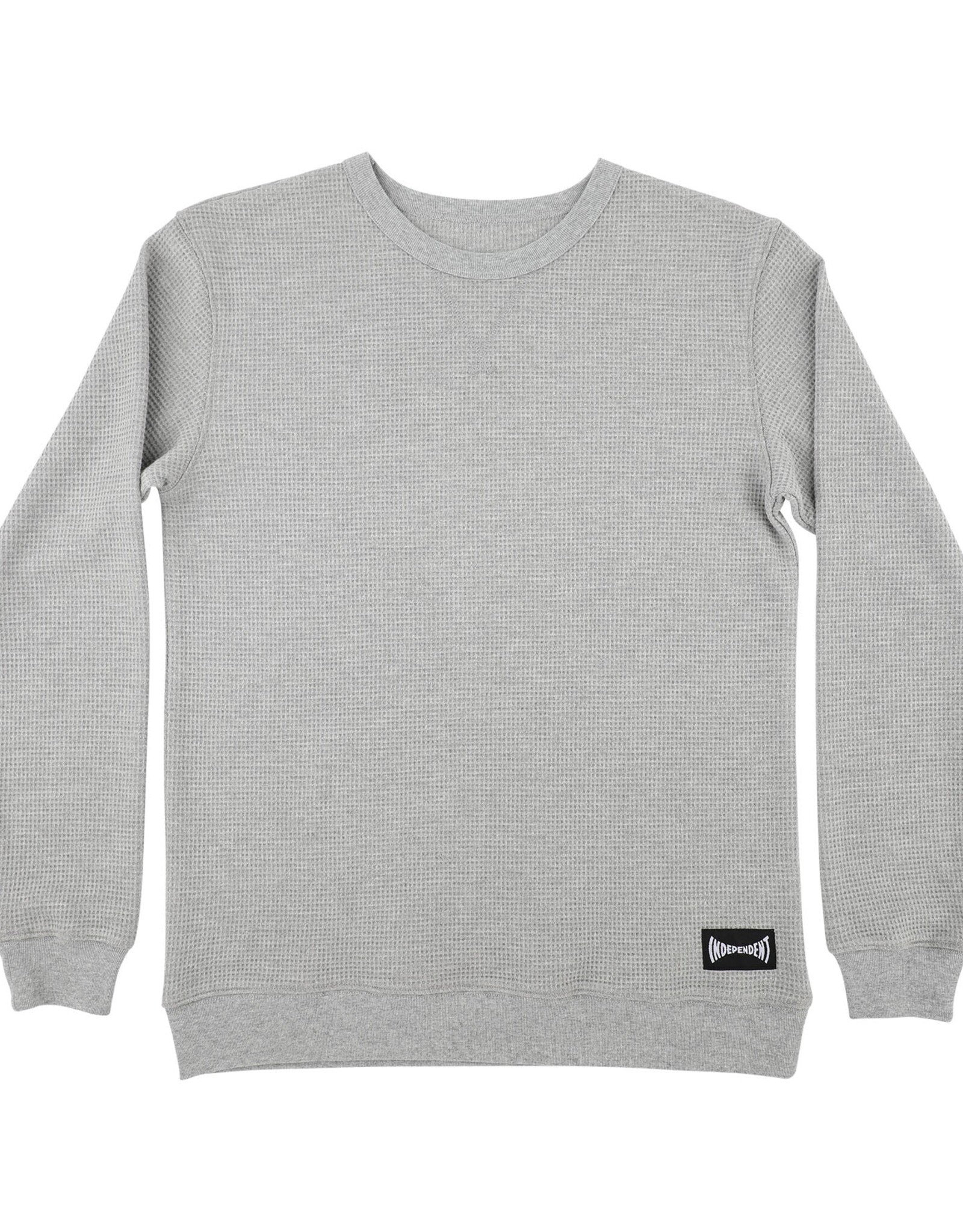 INDEPENDENT Cannery Crew L/S Waffle Knit - Heather Grey
