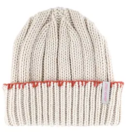 SANTA CRUZ Cozy Women's Knit Long Shoreman Beanie - Cream
