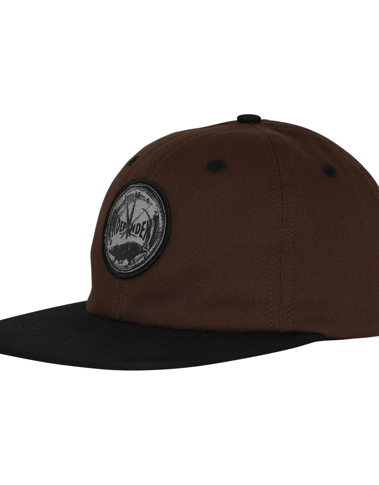 INDEPENDENT Rat Race Snapback Hat - Dk Brown / Black