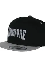 CREATURE Mono Logo Snapback Hat - Black / Silver